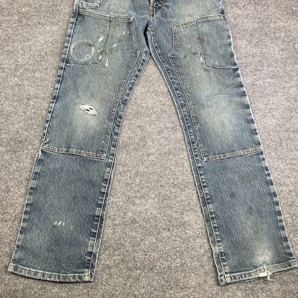 Ariat Rebar M5 Straight Leg Jeans Mens 32x32 Double Knee Workwear Stained - Picture 3 of 11